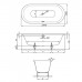 BetteLux Oval Ванна встраиваемая овальная с шумоизоляцией 180x80x45 см, BetteGlasurreg; Plus антислип, (для удлиненного слива-перелива), цвет: белый. B23-1500, 3466-000 PLUS AR