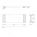 Decor Walther Classic Tab 34 Лоток универсальный 34x12см, прозрачное стекло, настольный, цвет: темная бронза. 0848717