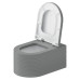 Duravit Millio Унитаз подвесной, 37х57см.,  декор Grooves, крепление в компл., цвет: светло-серый матовый. 250509FD