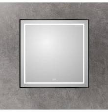Зеркало BelBagno Kraft 80x80, с подсветкой, с подогревом, черный