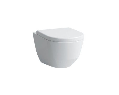 Laufen Pro Унитаз подвесной, безободковый, 53х36х34см., покрытие LLC, цвет: белый. 8.2096.6.400.000.1