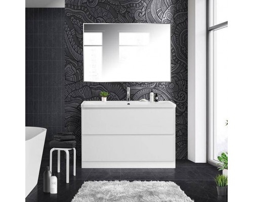 Мебель для ванной комнаты BelBagno Albano 120 напольная, bianco lucido, белая глянцевая раковина