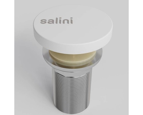 Salini D502 Донный клапан для раковины UpDown, S-Stone, цвет: белый матовый. 16231WM Salini D502 Донный клапан для раковины UpDown, S-Stone, цвет: белый матовый. 16231WM