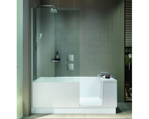DURAVIT Shower + Bath Bathtub Ванна 170х75хh210.5см, прямоугольная с входной дверью и душевой шторкой, DX - правосторонняя, цвет: белый. 791246000001000, 700404000000000 DURAVIT Shower + Bath Bathtub Ванна 170х75хh210.5см, прямоугольная с входной дверью и душевой шторкой, DX - правосторонняя, цвет: белый. 791246000001000, 700404000000000