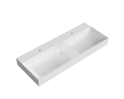Kerama Marazzi Grande Раковина подвесная 119.5х18см., с 2 отв., цвет: белый глянцевая. GR.wb.120.2 Kerama Marazzi Grande Раковина подвесная 119.5х18см., с 2 отв., цвет: белый глянцевая. GR.wb.120.2