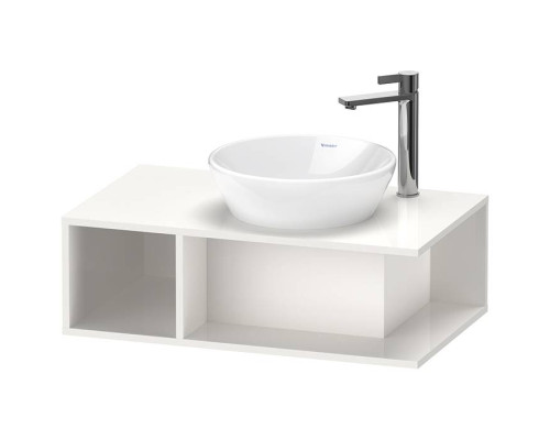 Duravit D-Neo Тумбочка подвесная компакт 80x48х26 см., раковина, 1 открытое отделение на левой стороне, цвет: белый высокоглянцевый. 2328400000,  DE493802222