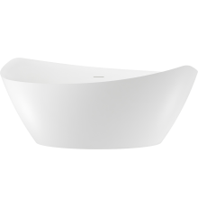 Акриловая ванна Wellsee Lunivers 180x90 см, отдельностоящая, белая, овальная, на ножках, со сливом-переливом, с донным клапаном