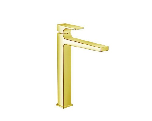 Hansgrohe Metropol Смеситель для раковины 260, на 1 отв, с донным клапаном, излив 204мм, цвет: золото. 32512990 Hansgrohe Metropol Смеситель для раковины 260, на 1 отв, с донным клапаном, излив 204мм, цвет: золото. 32512990
