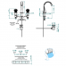 THG Dahlia Смеситель для раковины, 3 отв., цвет: золото. A41-F01-151