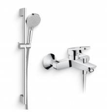 Душевой комплект Смеситель Hansgrohe Logis Loop Logis loop 71244000 + Гарнитур Vernis Blend 26275000 хром