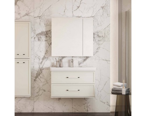Мебель для ванной комнаты AQUATON Нео Классика 85 белый камень