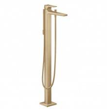 Hansgrohe Metropol Смеситель для ванны, напольный, с ручным душем, излив: 23.5см, цвет: шлифованная бронза. 32532140