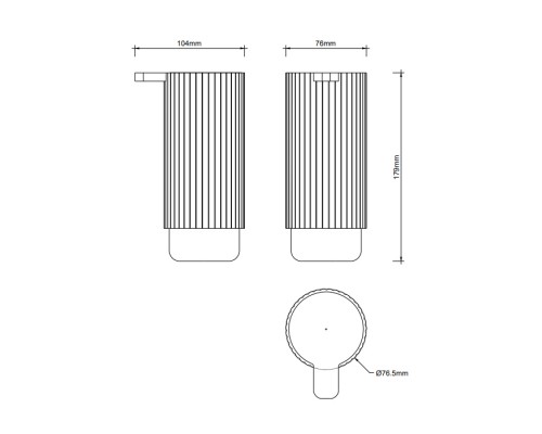 Decor Walther OF.LINE SSP Дозатор для жидкого мыла, настольный, цвет: Mocca/Moor. 0671249