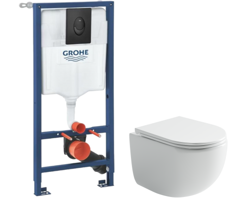 Комплект Унитаз подвесной Ceramicanova UP Rimless CN4007 белый + Инсталляция Grohe Rapid SL 1000044 3 в 1 с панелью смыва Комплект Унитаз подвесной Ceramicanova UP Rimless CN4007 белый + Инсталляция Grohe Rapid SL 1000044 3 в 1 с панелью смыва