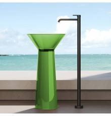 Dea Design Pedestal Basin Раковина напольная d48хh90см, цвет: emerald. DD2022 480 R3