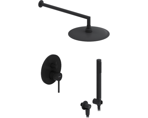 Душевой комплект Damixa Scandinavian Pure 936520300 С ВНУТРЕННЕЙ ЧАСТЬЮ, черный