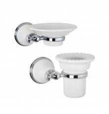 Набор Стакан Tiffany World Harmony TWHA109bi/cr + Мыльница TWHA106bi/cr
