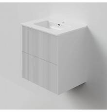 Тумба под раковину La Fenice TERRA Twin Bianco белая матовая 60 см