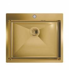 Мойка кухонная Floracio Steel F.5751.GD матовое золото