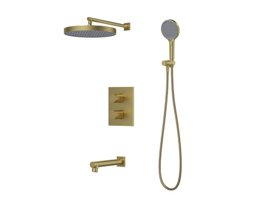 Душевой комплект IDDIS Duna DUNMGSTi68 С ВНУТРЕННЕЙ ЧАСТЬЮ, матовое золото