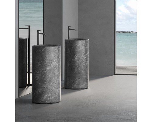 Dea Design Marble Genoa Раковина 40х40х90см., напольная, без отв., мрамор, цвет: Italian Grey. DD1542 400 IG
