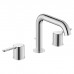 Duravit C.1 Смеситель для раковины, 3 отв., с донным клапаном, излив 160мм, цвет: хром. C11060006010