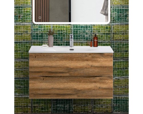 Тумба под раковину BelBagno Marino-cer-n 90 подвесная, rovere rustico