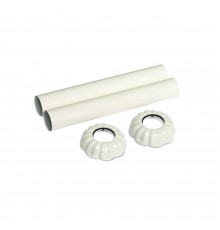 Комплект декоративных трубок SR Rubinetterieретро 160xD 18-20-1/2цвет белый 0497-1500V16A
