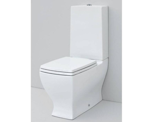 Artceram JAZZ унитаз моноблок 69х36см слив универсальный , с креплением, цвет: белый/хром. JZV003 03 00,  JZC001 05 00 bi matt,  ACA006 71