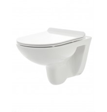 AQM2008 Унитаз подвесной с сиденьем SoftClose, технология смыва Rimless. 530x355x360 AQM2008