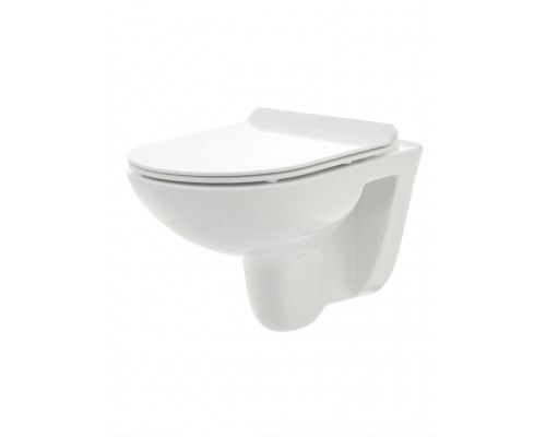 AQM2008 Унитаз подвесной с сиденьем SoftClose, технология смыва Rimless. 530x355x360 AQM2008