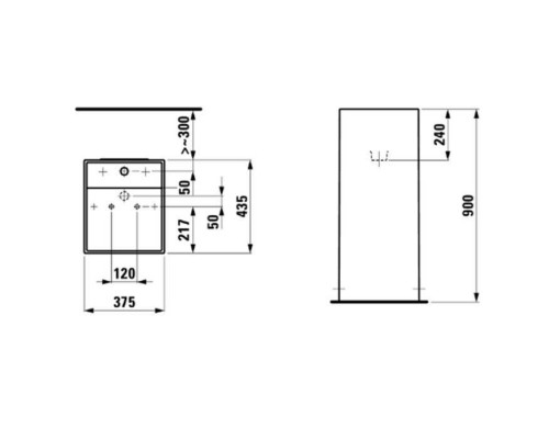Laufen Kartell Раковина 37.5х43.5х90 см, 1 отв., напольная, без перелива, цвет: белый. 8.1133.1.000.111.1 Laufen Kartell Раковина 37.5х43.5х90 см, 1 отв., напольная, без перелива, цвет: белый. 8.1133.1.000.111.1