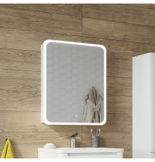 Зеркало-шкаф STWORKI Монтре 70 с подсветкой, сенсорное, левое