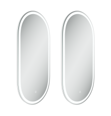 Зеркало Sancos Oval 45, OV45F с фронтальной подсветкой, набор 2 шт