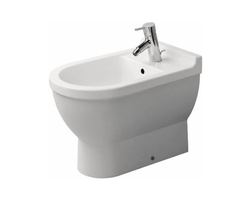 Duravit Starck 3 Биде напольное приставное 56х36см., с 1 отв. под смеситель, цвет: белый. 2230100000