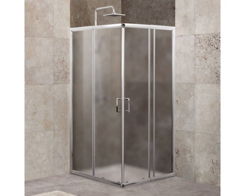 Душевой уголок BelBagno Unique A-2-75/90-P-Cr стекло punto