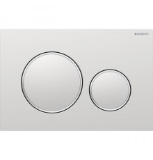 Geberit Sigma20 Клавиша для двойного смыва, круглая, цвет: хром матовый. 115.882.JQ.1
