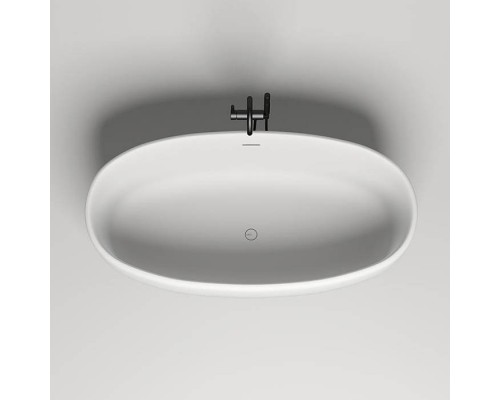 Salini Luce Ванна отдельностоящая 170х85х58cм, донный клапан UpDown, сифон, слив-перелив, S-stone, цвет: белый матовый. 100121M Salini Luce Ванна отдельностоящая 170х85х58cм, донный клапан UpDown, сифон, слив-перелив, S-stone, цвет: белый матовый. 100121M