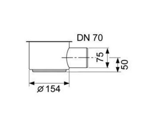 TECE drainline, сифон, 1,2 л/c, DN 50, выход вбок, высота монтажа от нижнего края сифона до верхнего края слива ndash; 148 мм.. 650002 TECE drainline, сифон, 1,2 л/c, DN 50, выход вбок, высота монтажа от нижнего края сифона до верхнего края слива ndash; 148 мм.. 650002