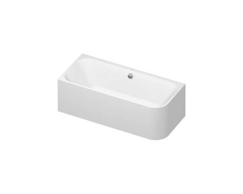 DURAVIT Happy D2 Ванна 180х80x60см, угол слева  вариант с двумя наклонами для спины, с интегр акрилов панелью и ножками, цвет белыйнаклонами для спины, цвет: белый. 791219000001000,  700316000000000