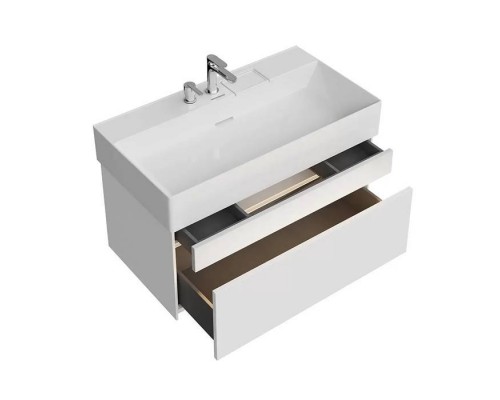 Kerama Marazzi Logica Тумба подвесная 86.8x46x40.3см., 2 ящика, цвет: белоснежный. LOG.90.2\WHT