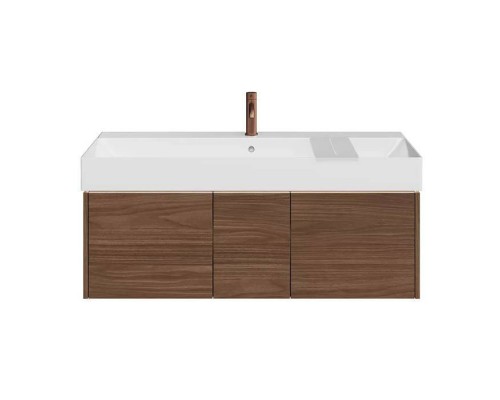 Kerama Marazzi Grande Тумба подвесная, 120х47х37.3см., 3 ящика, цвет: структурированный орех. GR.120.3\SNUT