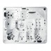 Gruppo Treesse Ibiza Минибассейн 275x228x100см., отдельностоящий, цвет: белый/серый. PIBIX01BP
