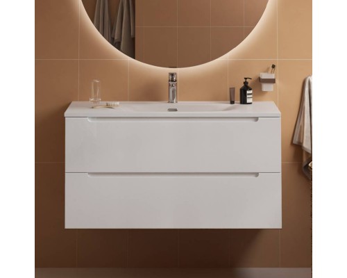 Тумба с раковиной BelBagno Etna 100 bianco opaco, раковина BB-8099-100