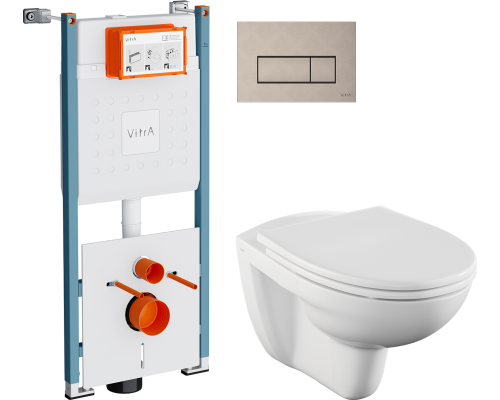 Комплект Унитаз подвесной Norm Fit 6855B099-1777 + Крышка VitrA Norm 84-003-749 с микролифтом + Инсталляция V-Fix Core 732-5800-01PV Комплект Унитаз подвесной Norm Fit 6855B099-1777 + Крышка VitrA Norm 84-003-749 с микролифтом + Инсталляция V-Fix Core 732-5800-01PV
