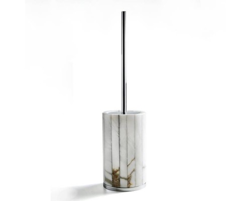 3SC RIGATO Туалетный ёршик, напольный, цвет: натуральный ALABASTRO/хром . AL17SL