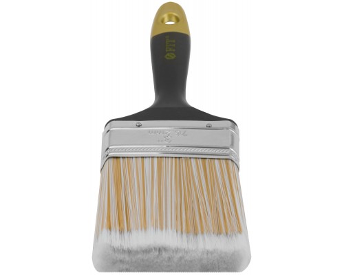 Кисть флейцевая "Лайн", искусственная щетина, пластиковая ручка  3" (75 мм)