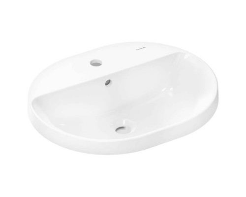 Hansgrohe Xuniva U Раковина 55х45см., 1 отв., встраиваемая, цвет: белый. 60161450 Hansgrohe Xuniva U Раковина 55х45см., 1 отв., встраиваемая, цвет: белый. 60161450