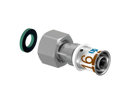 Штуцер Uponor S-Press Plus 20-G1/2 НГ с накидной гайкой 1070604