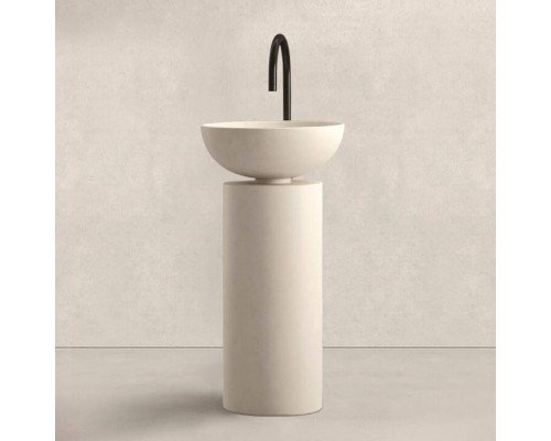 Noorth milldue edition SABA 45 Раковина напольная Oslash;45x90см, слив в пол, без отв., цвет: Caolino. 5830.CM03 Noorth milldue edition SABA 45 Раковина напольная Oslash;45x90см, слив в пол, без отв., цвет: Caolino. 5830.CM03